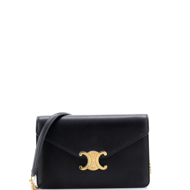Margo Triomphe Wallet on Chain Leather