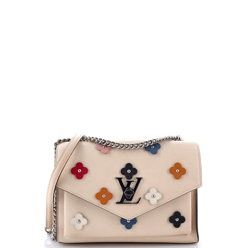 Mylockme Handbag Flower Embellished Leather BB