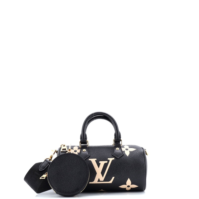 Papillon Handbag Bicolor Monogram Empreinte Giant BB
