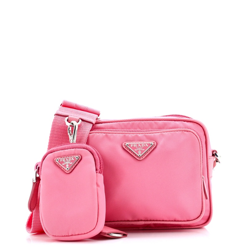 Re-Edition 2005 Camera Bag Tessuto with Saffiano Leather Mini
