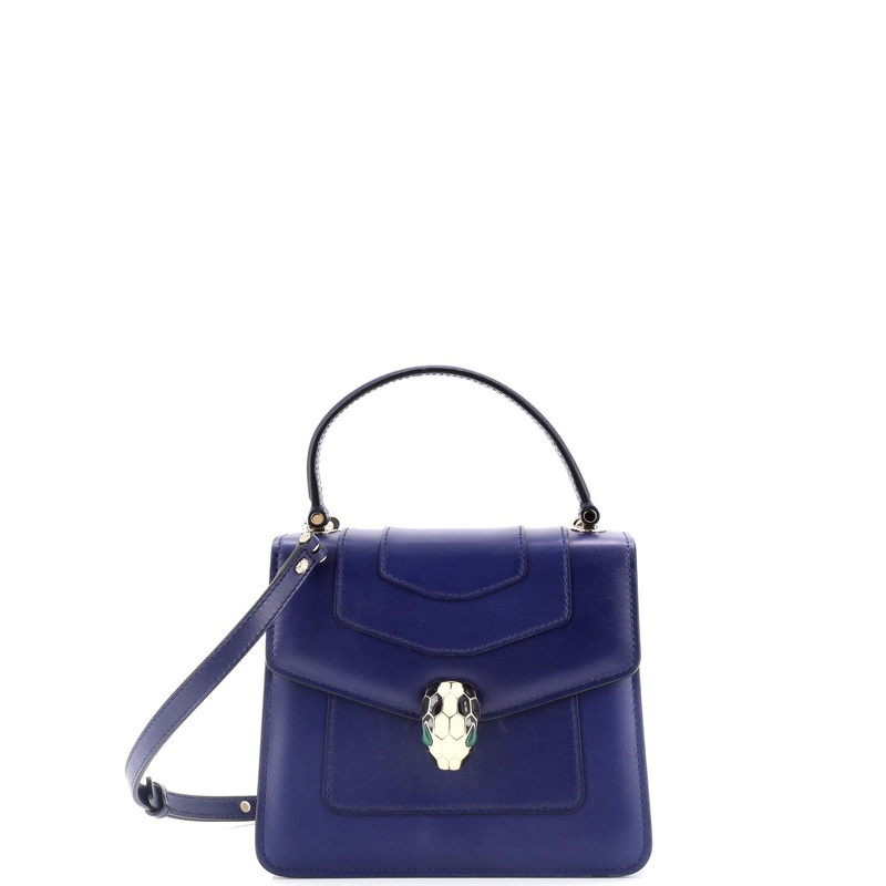Serpenti Forever Top Handle Bag Leather Small