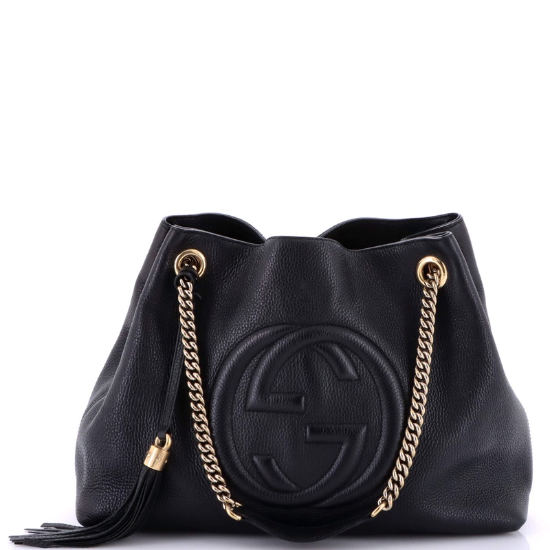Soho Chain Strap Shoulder Bag Leather Medium