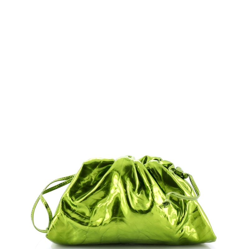 The Pouch Crinkled Metallic Leather Mini