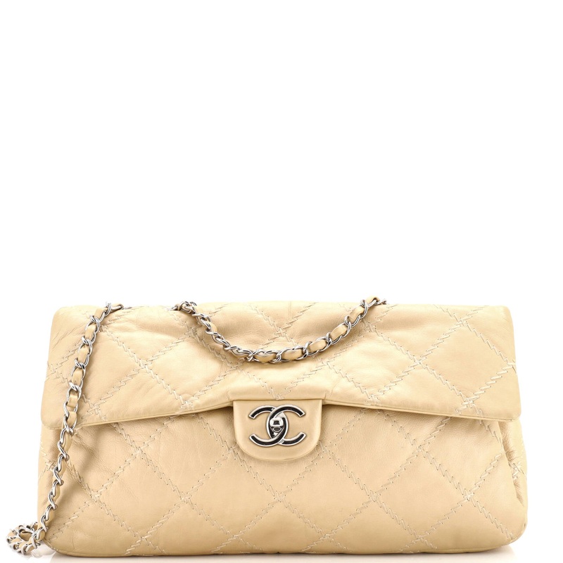 Ultimate Stitch Flap Bag Quilted Lambskin Large