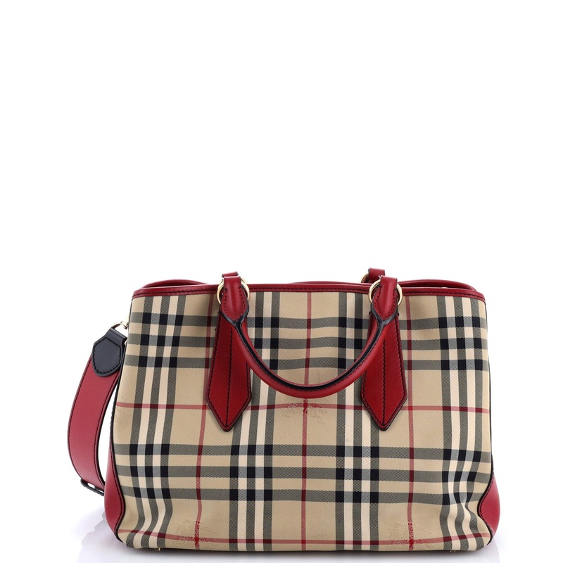 Ballingdon Tote Horseferry Check Canvas and Leather Medium