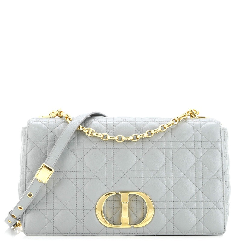 Caro Bag Cannage Quilt Calfskin Medium
