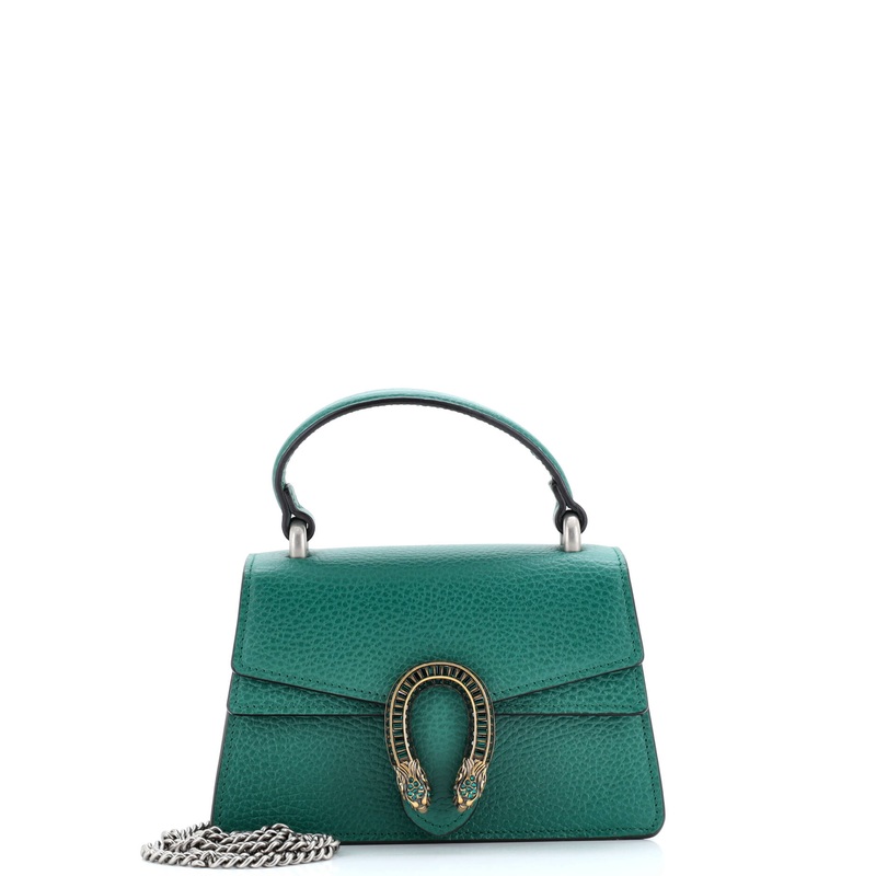 Dionysus Top Handle Bag Leather with Crystals Mini