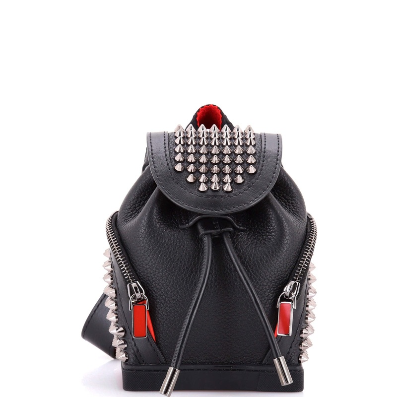 Explorafunk Keyring Crossbody Bag Spiked Leather