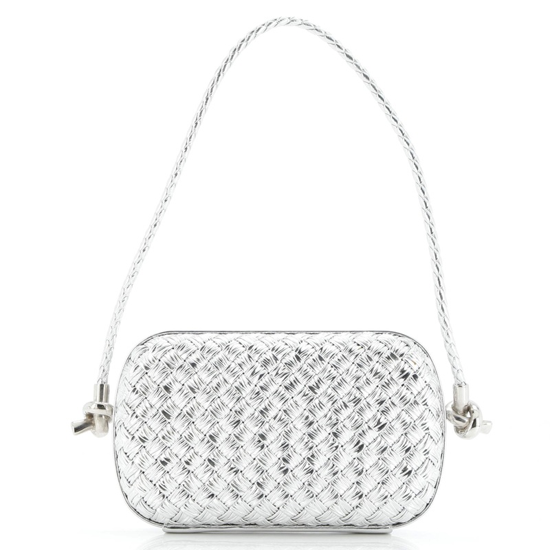 Knot Minaudiere on Strap Intrecciato Leather