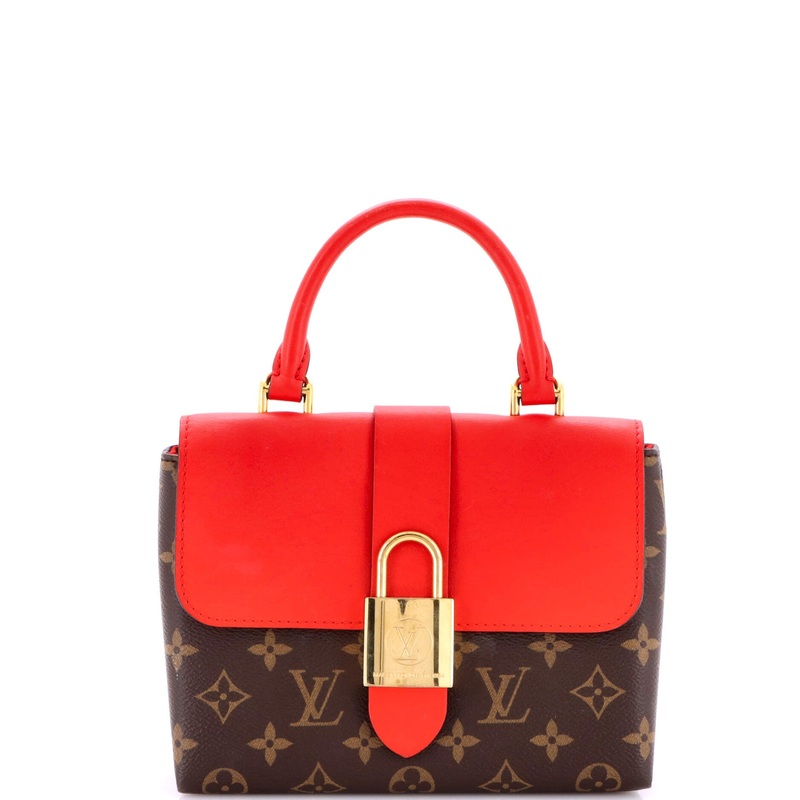 Locky Handbag Monogram Canvas with Leather BB