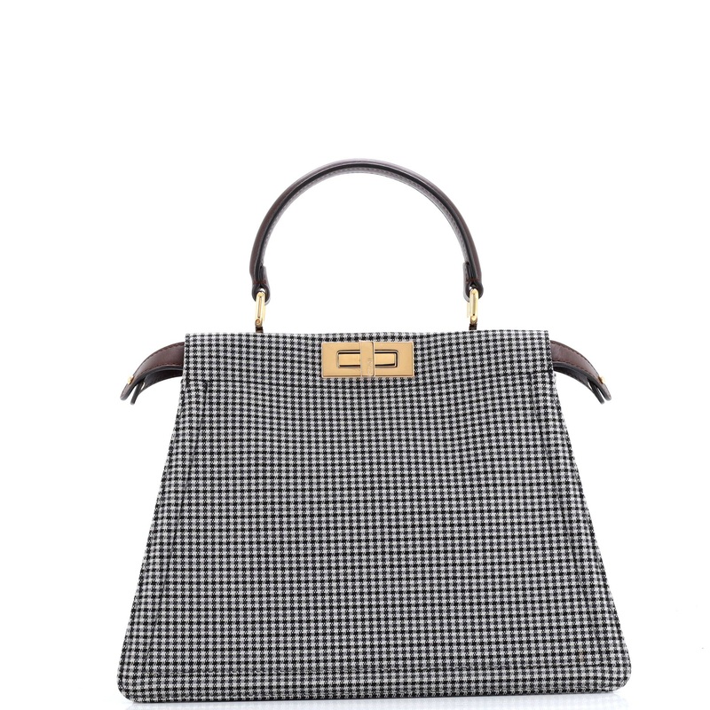 Peekaboo ISeeU Bag Houndstooth Wool Medium