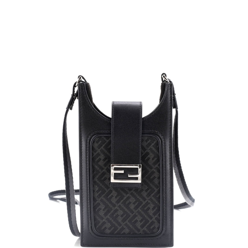 Phone Holder Bag Zucca Canvas and Leather