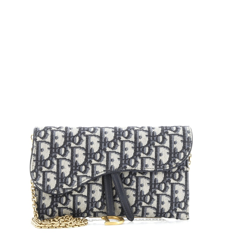 Saddle Chain Wallet Oblique Canvas