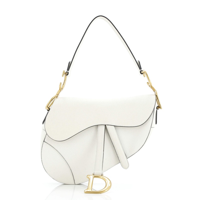 Saddle Handbag Leather Medium