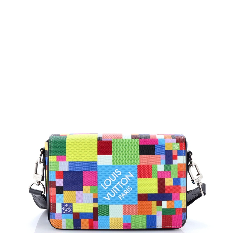 Studio Messenger Bag Limited Edition Multicolor Damier Graphite 3D