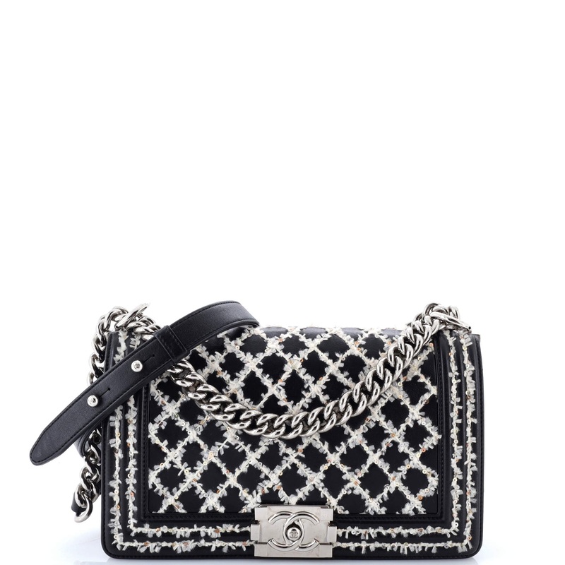 Boy Flap Bag Sequin Quilted Calfskin Old Medium