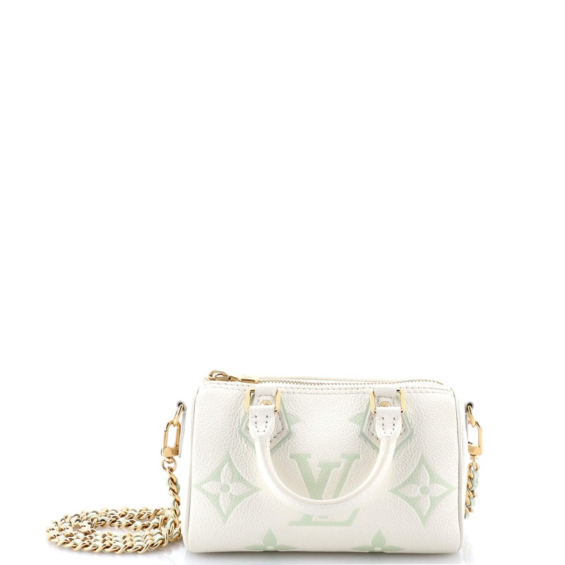 Chain Speedy Bandouliere NM Bag Bicolor Monogram Empreinte Giant Nano
