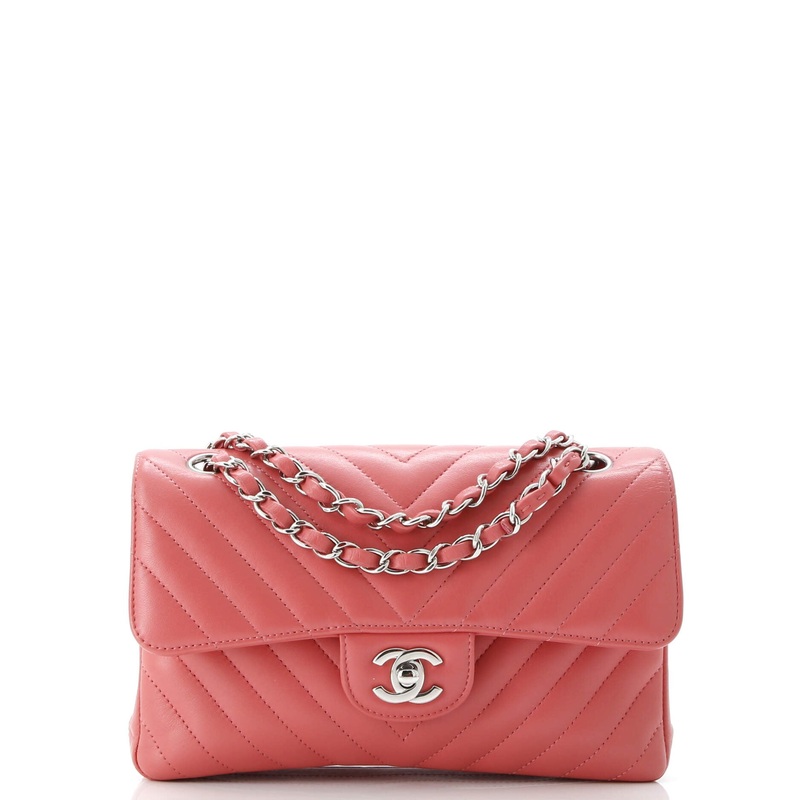 Classic Double Flap Bag Chevron Lambskin Small