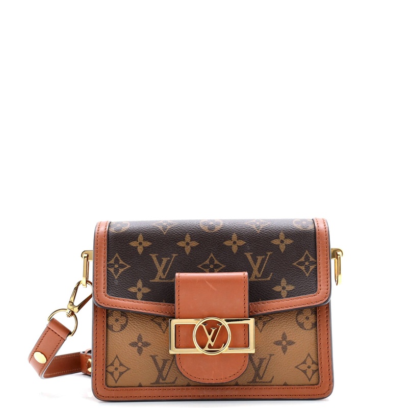 Dauphine Shoulder Bag Reverse Monogram Canvas Mini