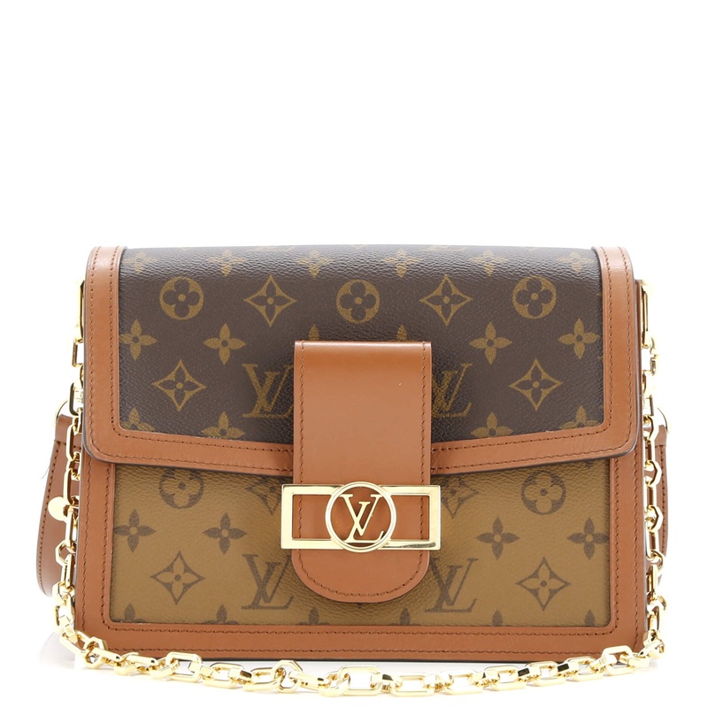Dauphine Shoulder Bag Reverse Monogram Canvas MM