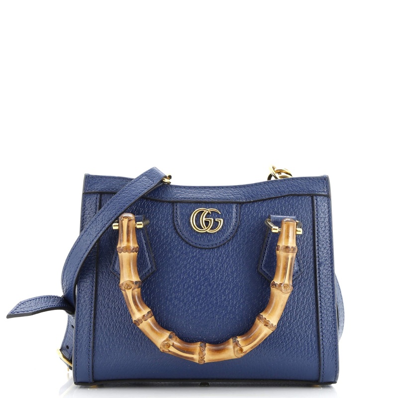 Diana NM Bamboo Handle Tote Leather Mini