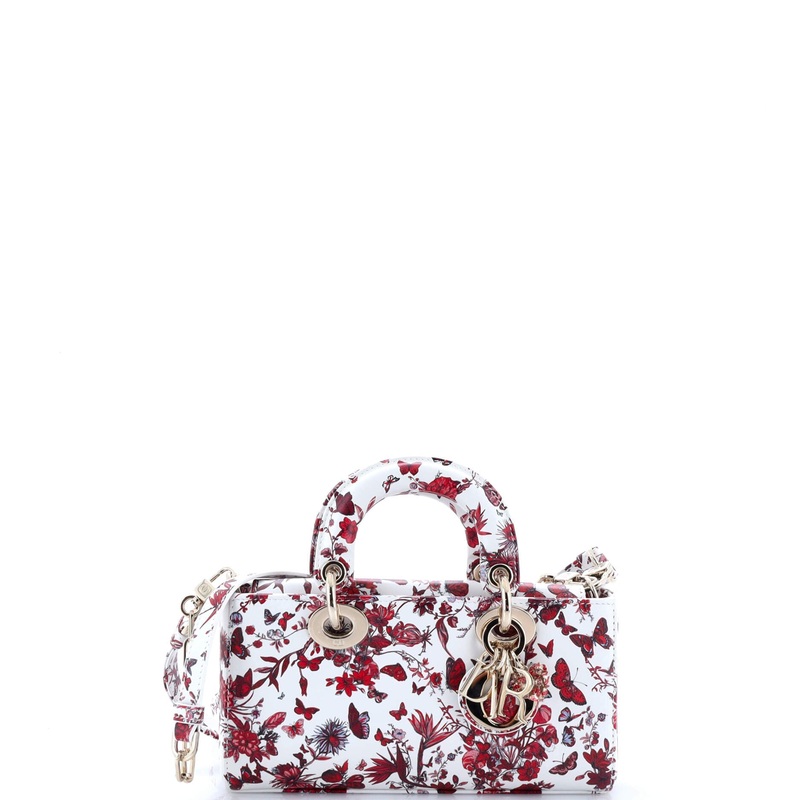 Lady D-Joy Bag Printed Leather Small
