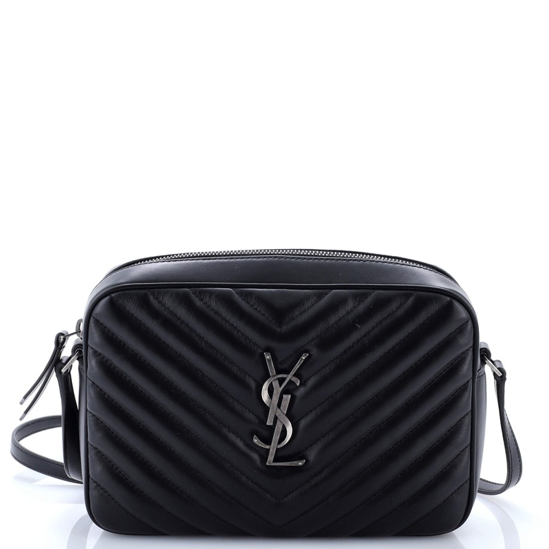 Lou Camera Bag Matelasse Chevron Leather Small