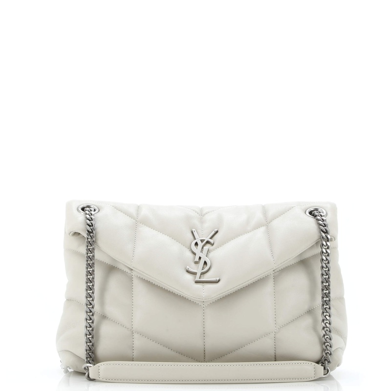 Loulou Puffer Shoulder Bag Quilted Leather Small