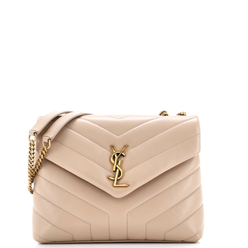 Loulou Shoulder Bag Matelasse Chevron Leather Small