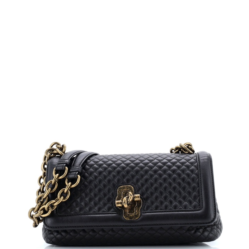 Olimpia Knot Flap Bag Quilted Calfskin Medium