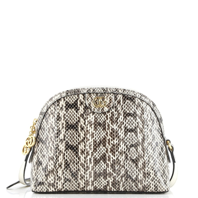 Ophidia Dome Shoulder Bag Snakeskin Small