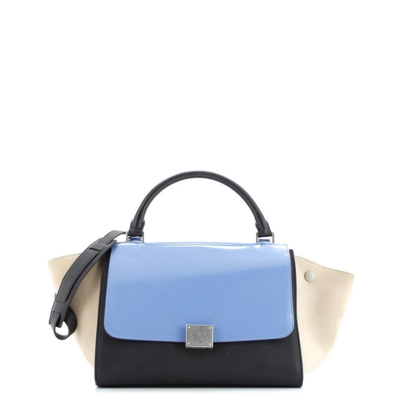 Trapeze Bag Leather with Patent Small