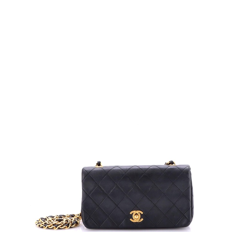 Vintage Full Flap Bag Quilted Lambskin Mini