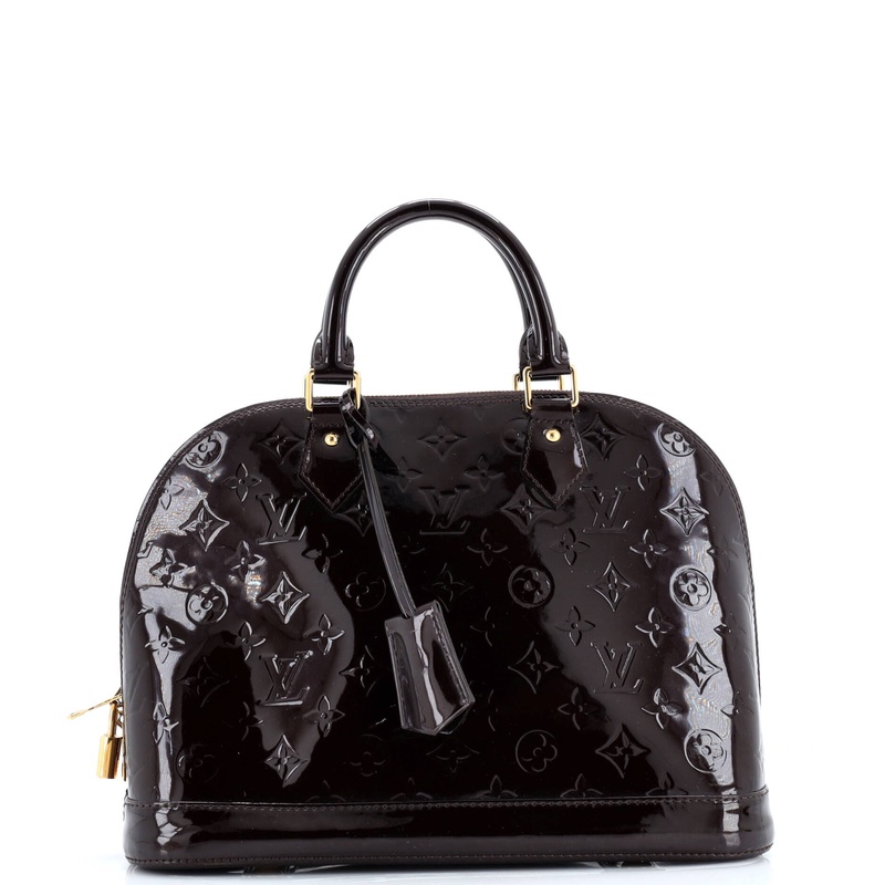 Alma Handbag Monogram Vernis PM