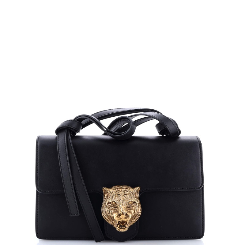 Animalier Flap Shoulder Bag Leather Medium