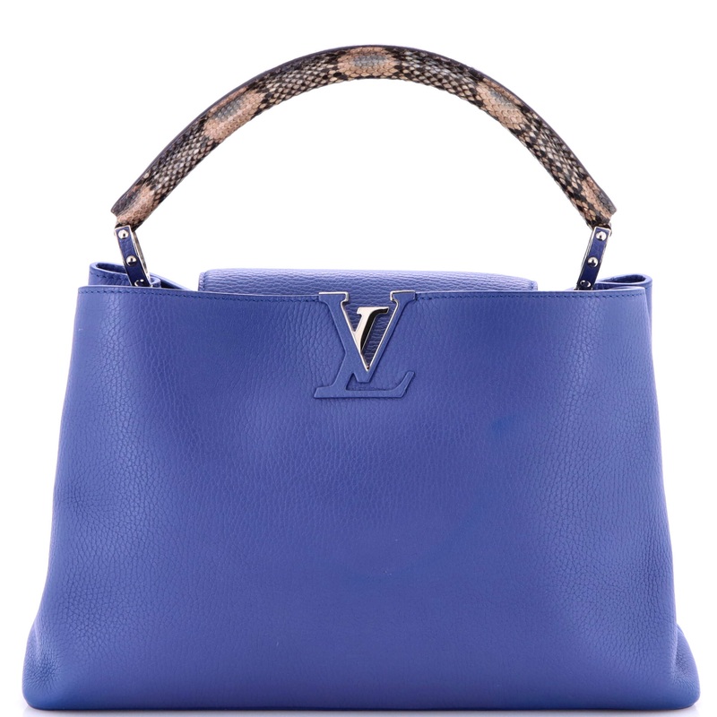 Capucines Bag Leather with Python MM