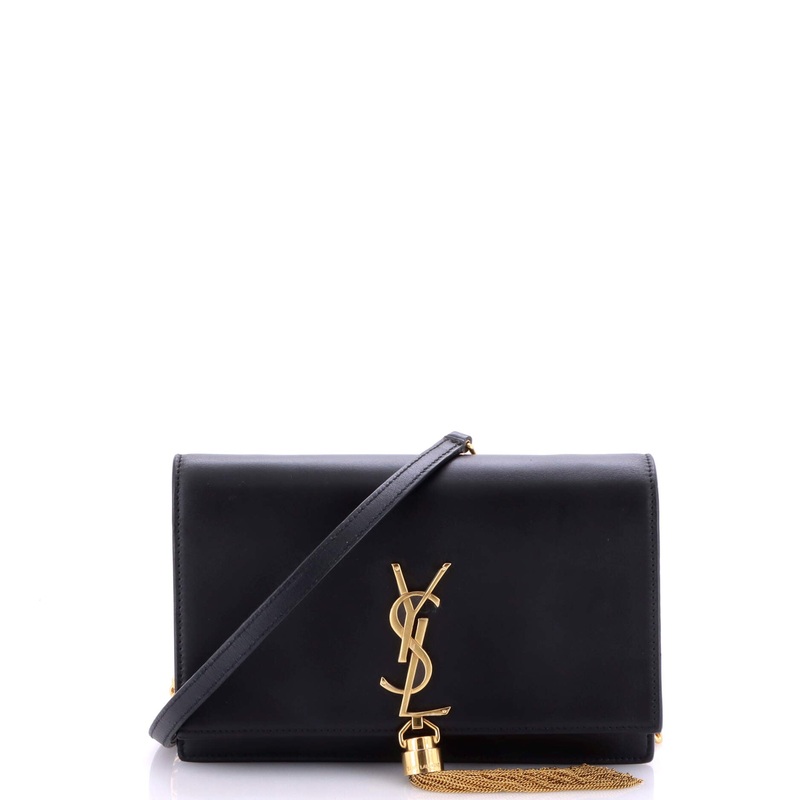 Classic Monogram Tassel Crossbody Bag Leather Small