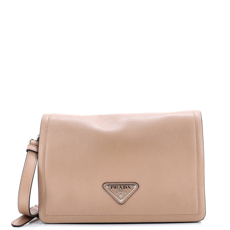 Full Flap Shoulder Bag Glace Calf Small