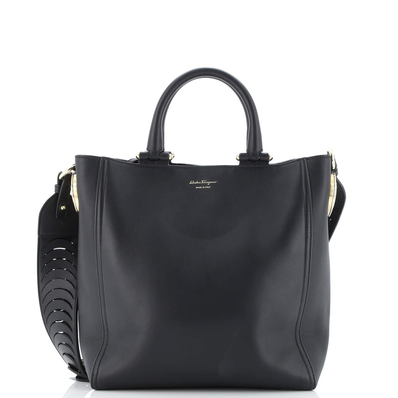 Gancio Top Handle Convertible Tote Leather Small