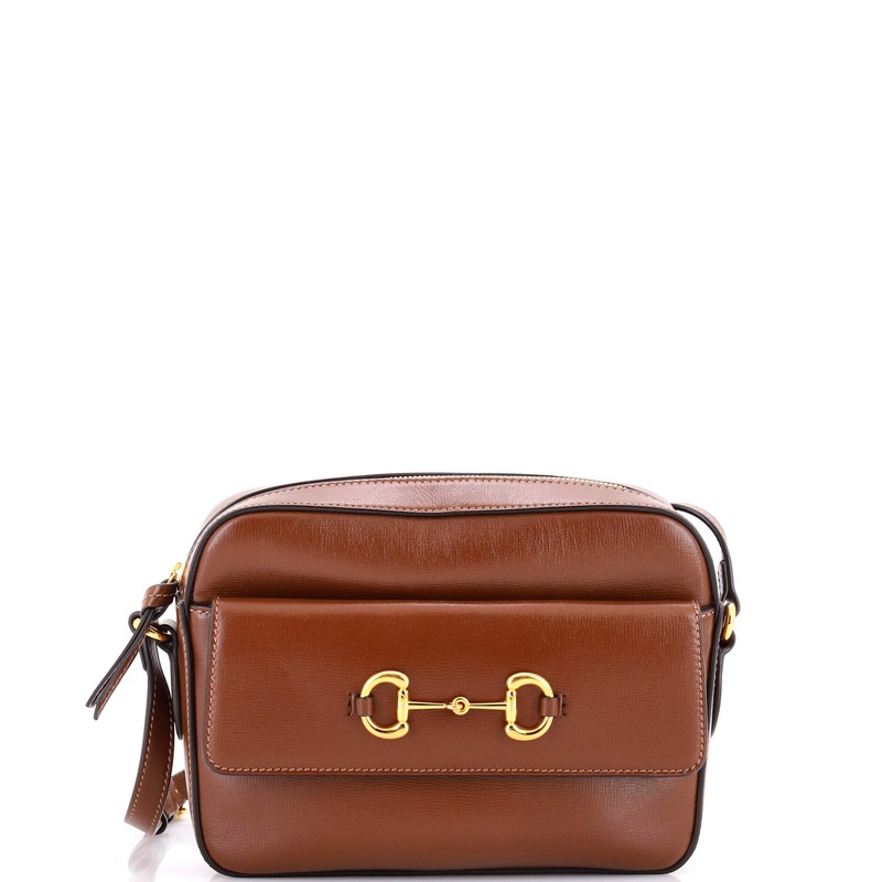 Horsebit 1955 Flap Pocket Camera Bag Leather Small