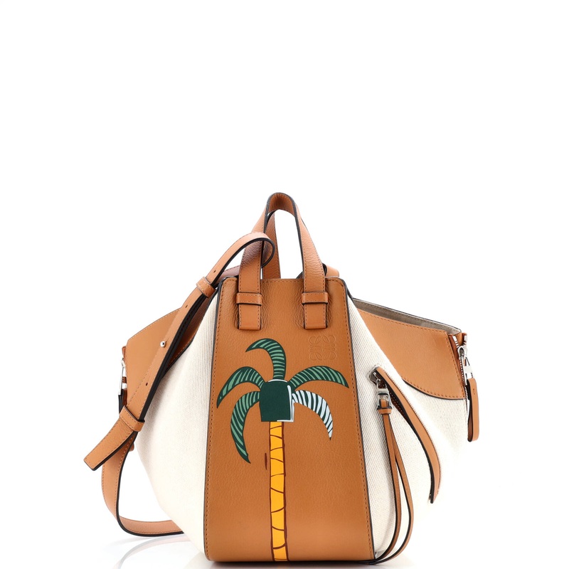 Ken Price Hammock Bag Printed Leather and Canvas Small