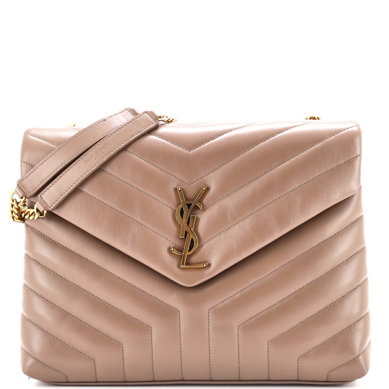 Loulou Shoulder Bag Matelasse Chevron Leather Medium