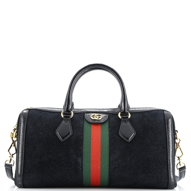 Ophidia Boston Bag Suede Medium
