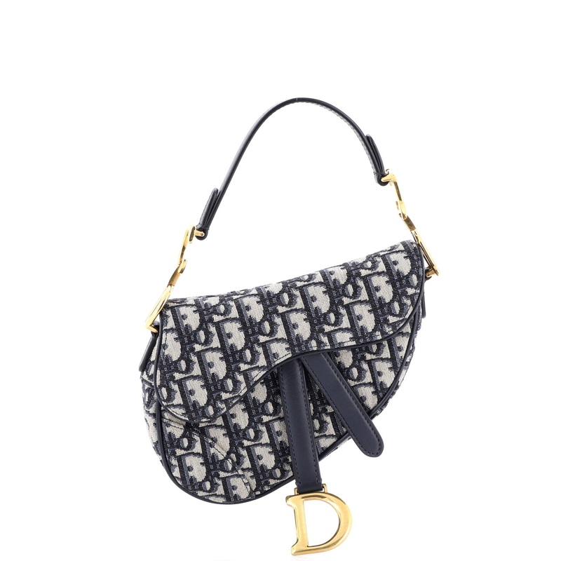 Saddle Handbag Oblique Canvas Mini