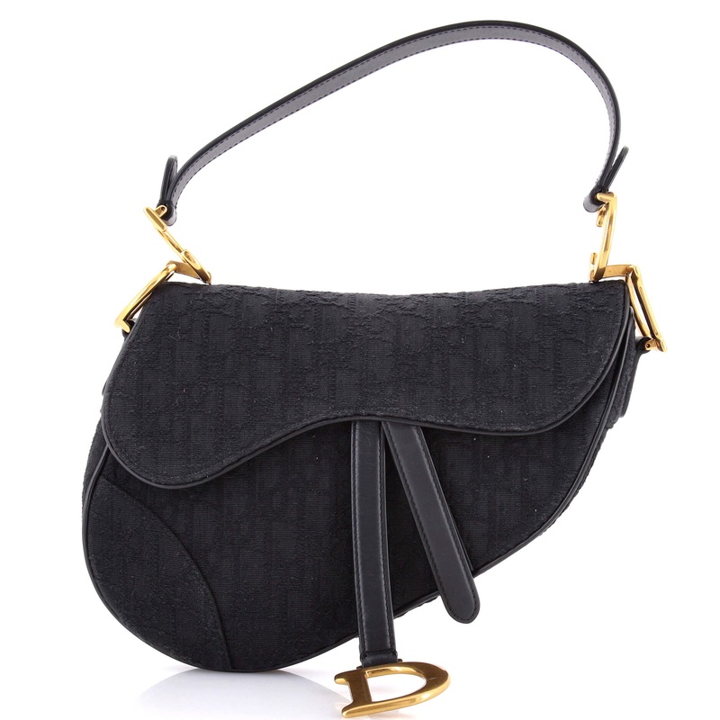 Saddle Handbag Oblique Jacquard Medium