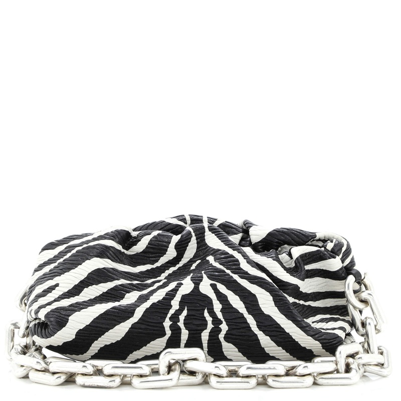 The Chain Pouch Printed Textured Leather