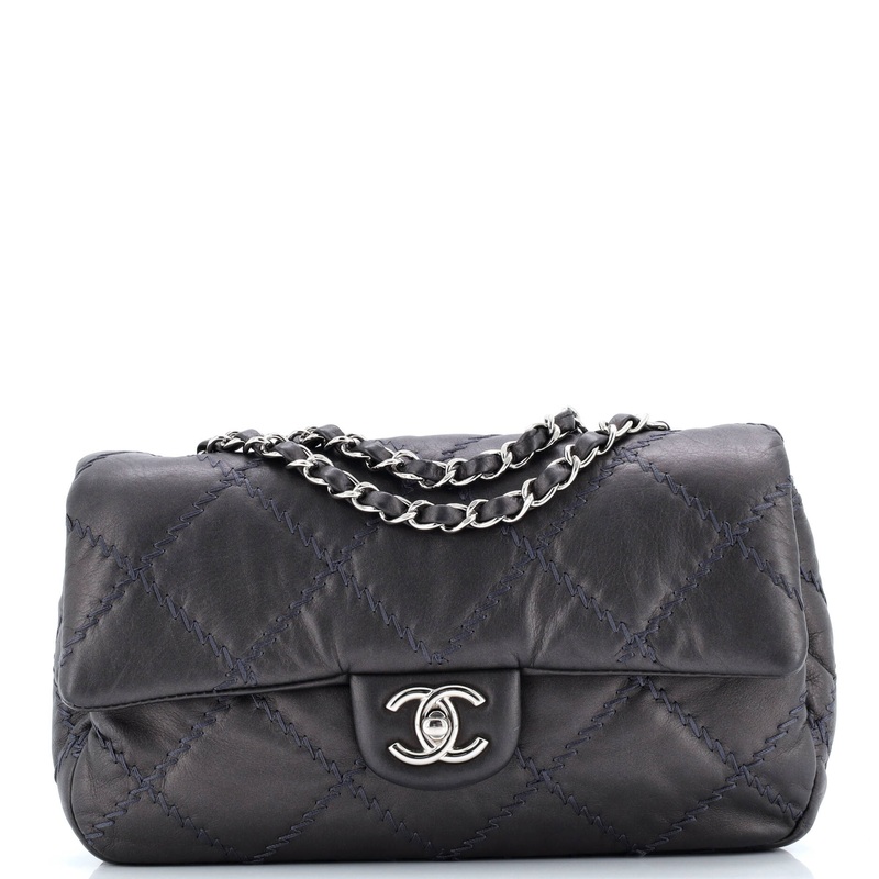 Ultimate Stitch Flap Bag Quilted Calfskin Medium