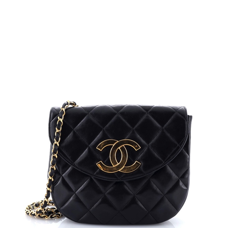 Vintage Envelope Flap Bag Quilted Lambskin Small