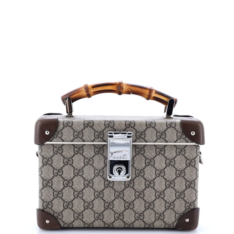 Bamboo Globe-Trotter Vanity Case GG Coated Canvas