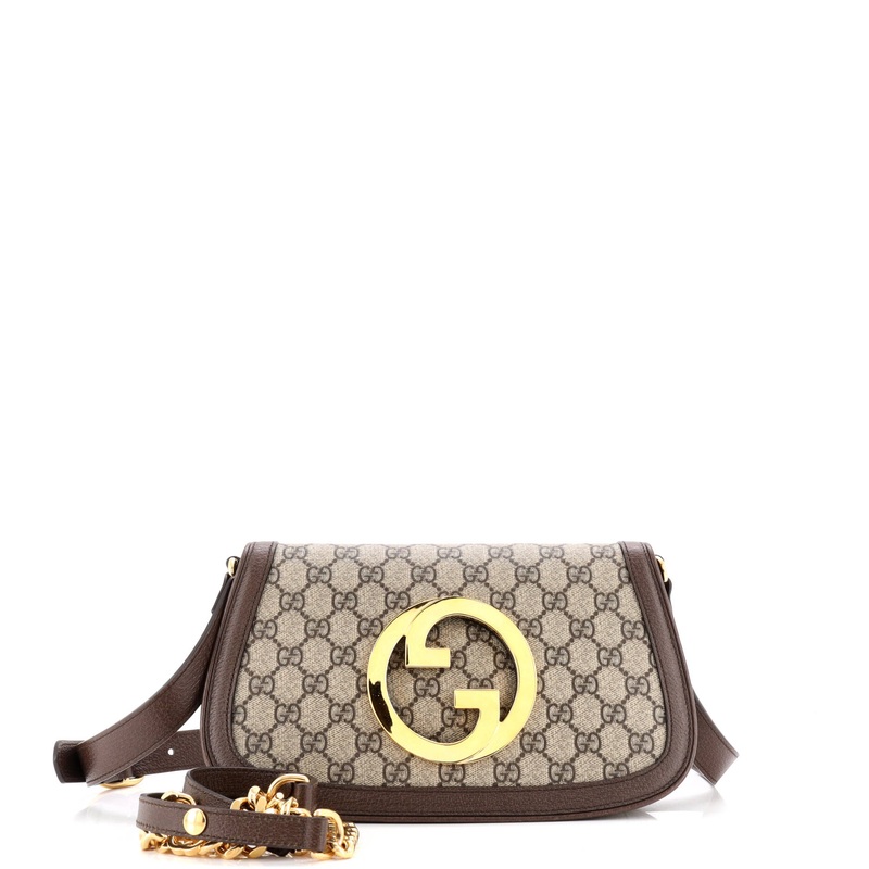 Blondie NM Chain Flap Bag GG Coated Canvas Small